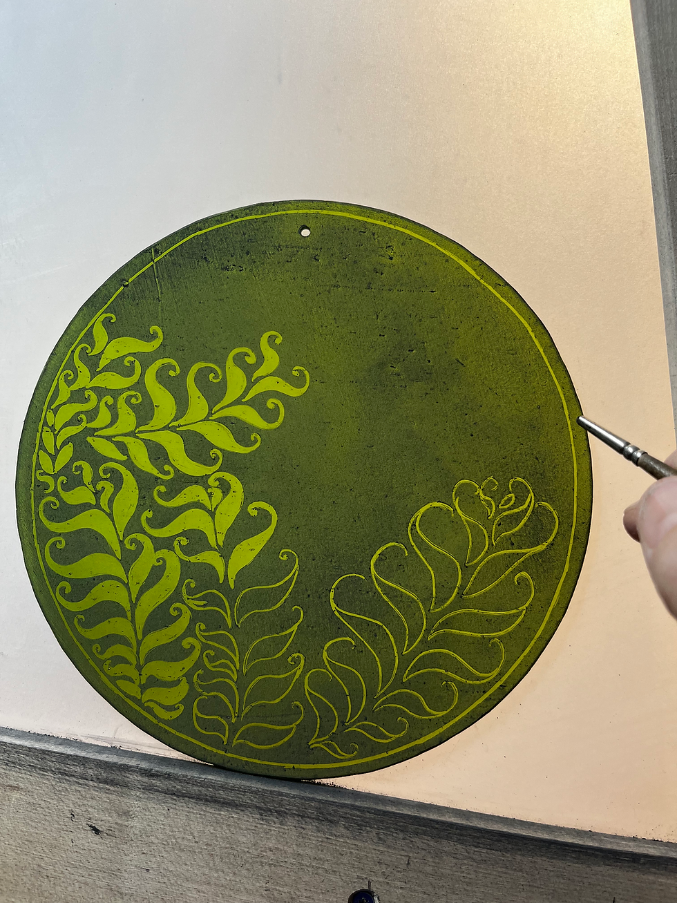 Glasmalerei, step by step