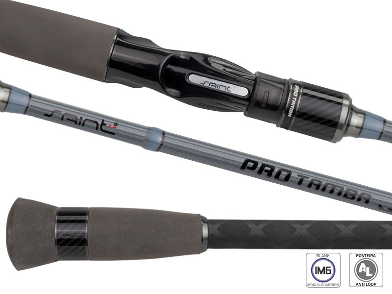Miniatura: Vara Saint Pro Tamba 25-50lb 2,10m 2 Partes Cinza Carretilha
