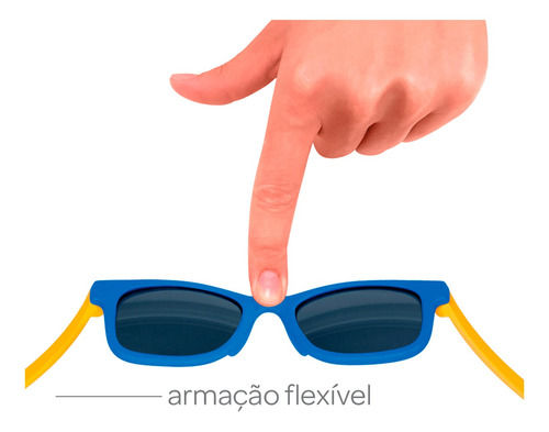 Miniatura: Oculos Infantil Sol Armaçao Flexivel Proteçao Solar Buba
