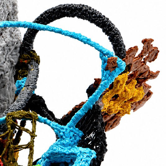Detail of 842a maquette Robert Mirek sculpture.