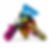 Maquette 864, a colorful abstract filament sculpture.