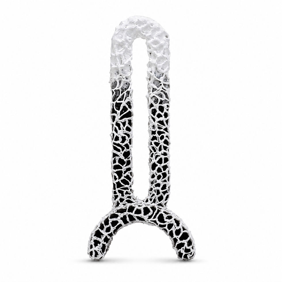 Sculpture 810: abstract arch sculpture made of filament