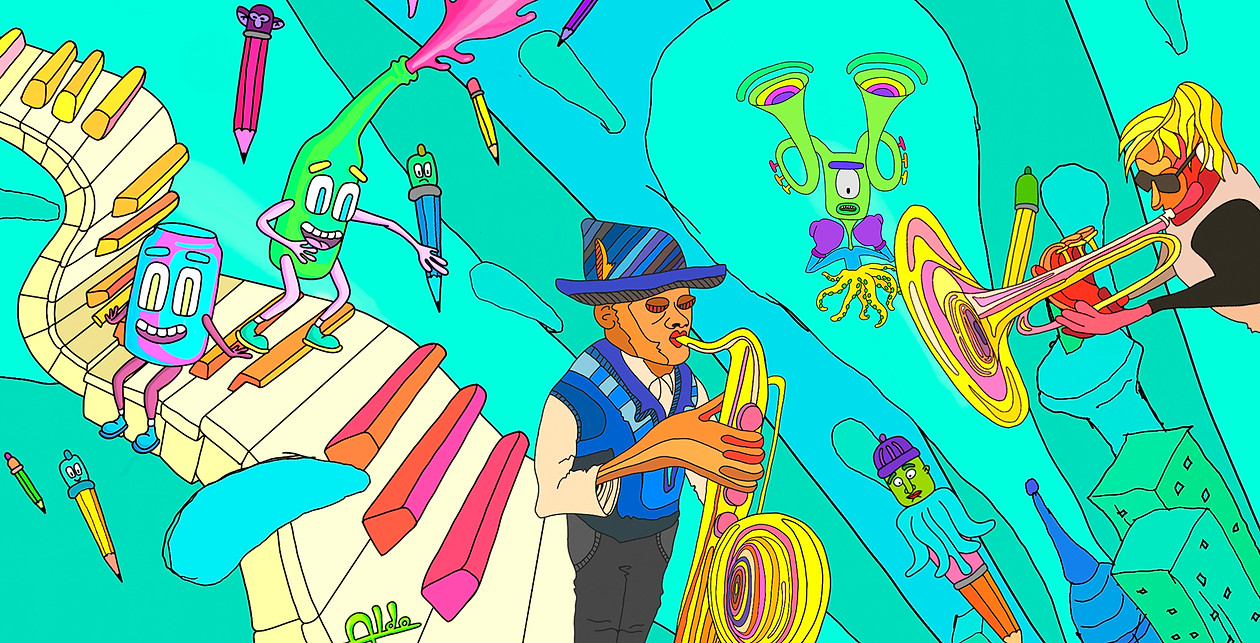 Caricaturas con los Personajes de Piano Primitivo | Portada de Videos