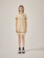 Thumbnail: Gold metal trims dress