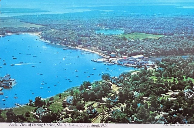 Aerial of Dering Harbor