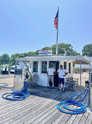Friendly Staff at Dering Harbor Marina Fuel Dock