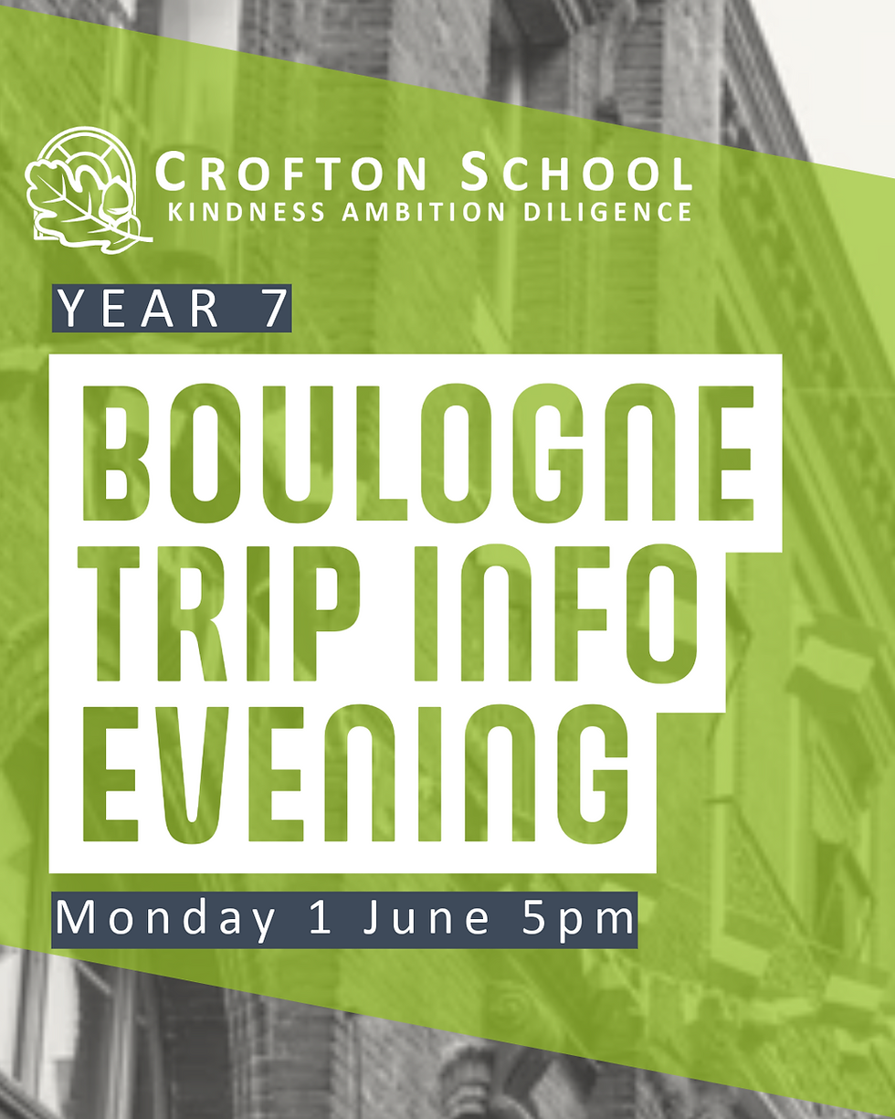 Year 7 Boulogne Trip info evening
