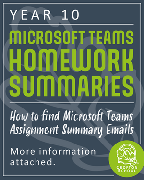 Year 10 parents not receiving homework summaries