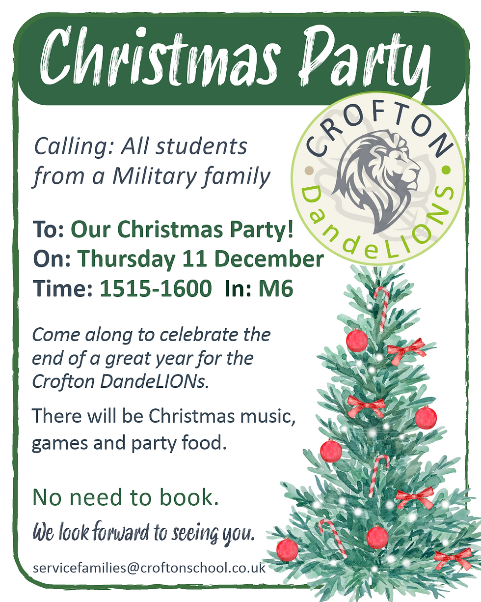 Crofton DandeLIONs' Xmas Party