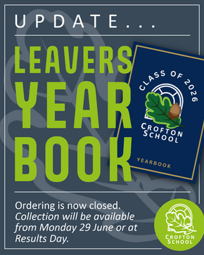 Leavers' Yearbook Update