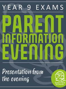 Year 9 Exam Information Evening