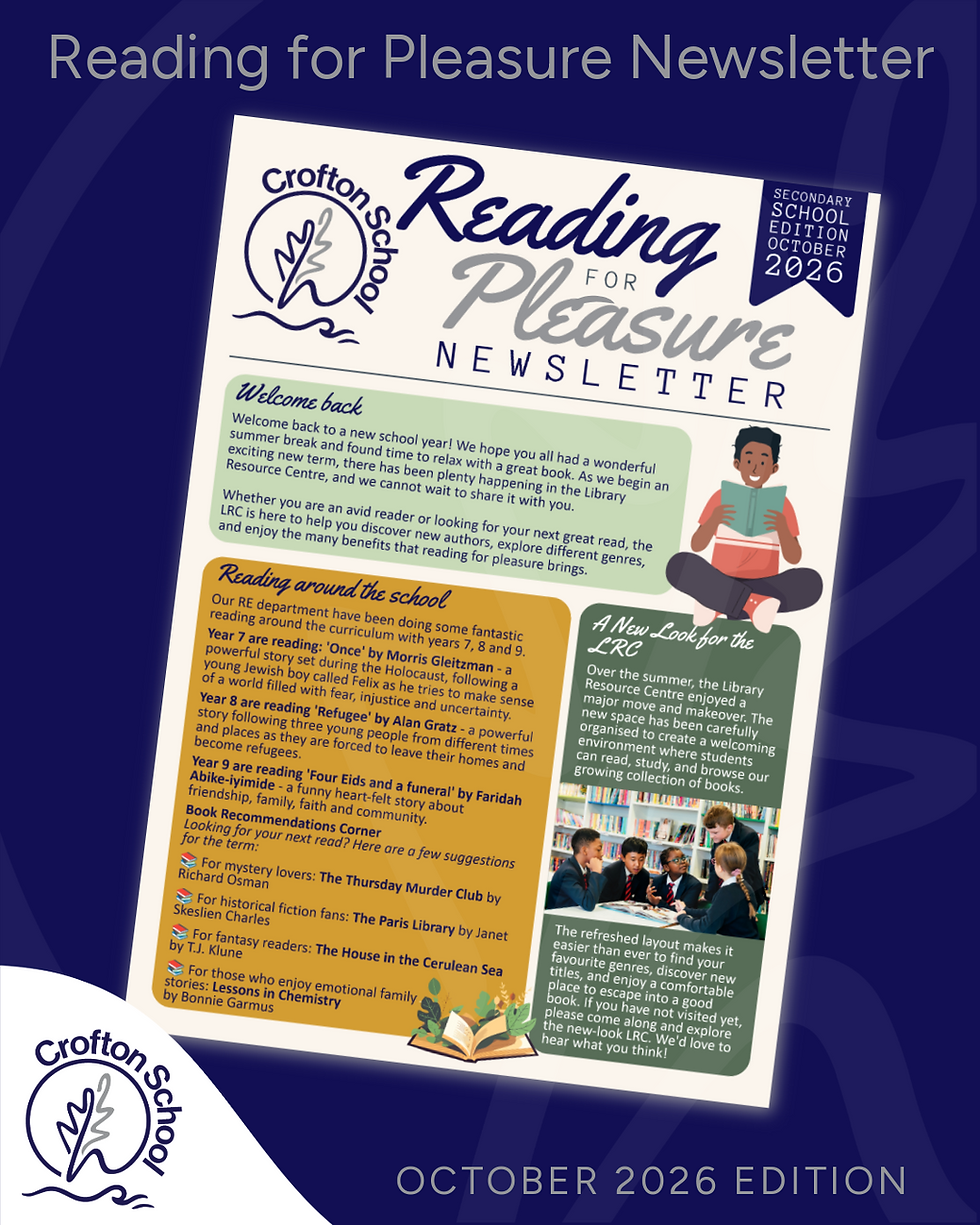 Reading for Pleasure Newsletter