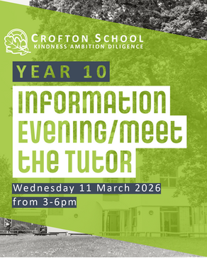 Year 10 Meet the Tutor/Information Evening