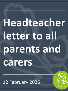 Headteacher letter to all parents and carers
