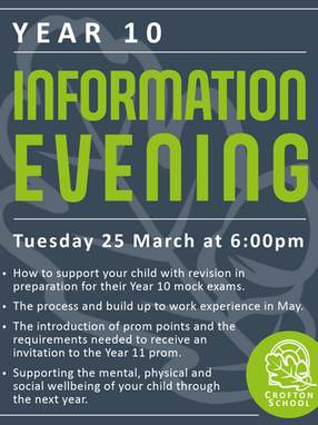Year 10 Information Evening