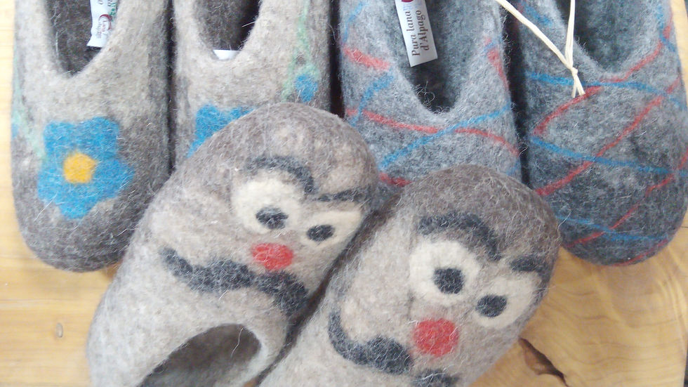 Miniatura: Pantofole in lana d'Alpago