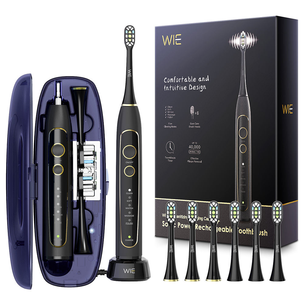 Wie Rechargeable Sonic Power Toothbrush with UV Sanitizing Charging Case