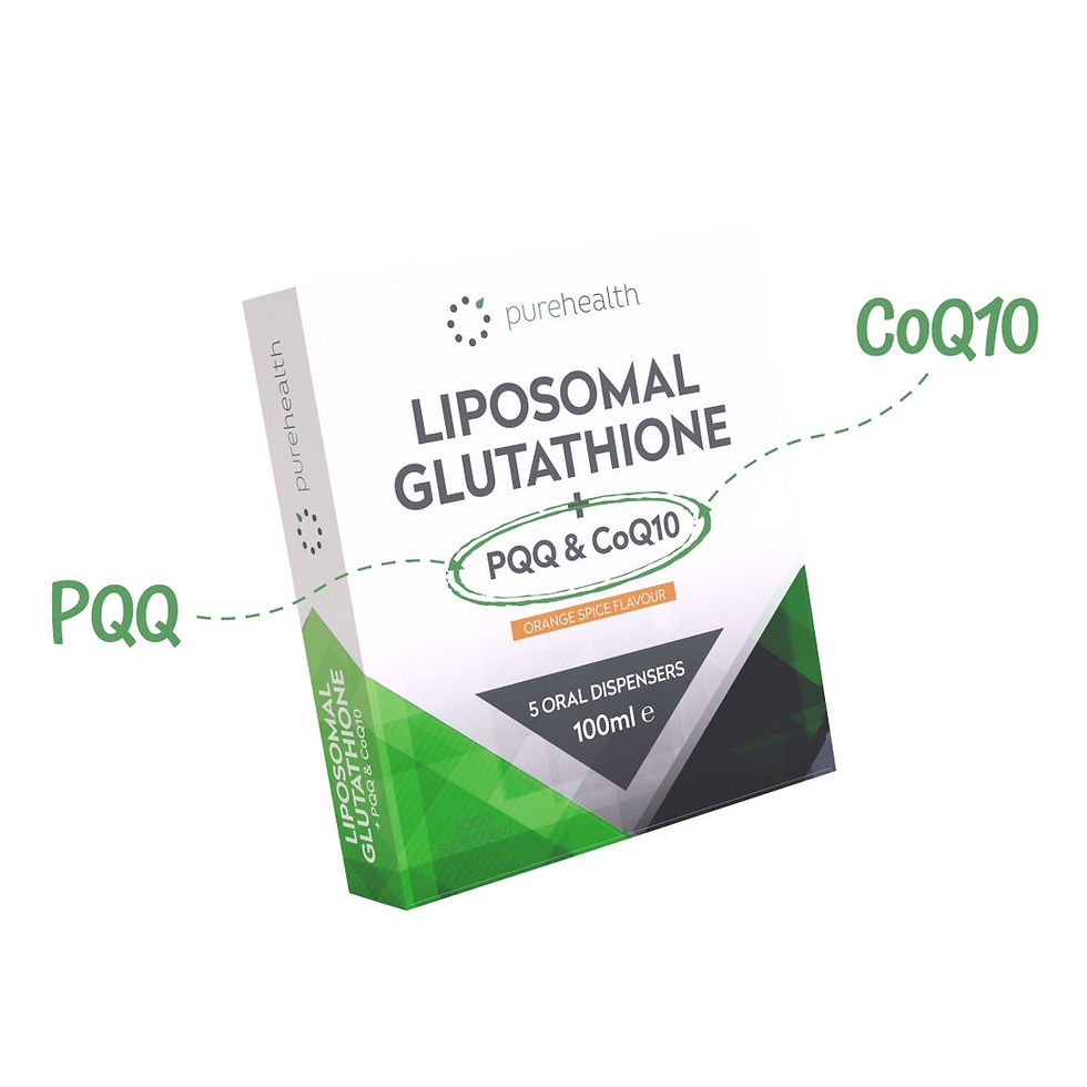 サムネイル： Pure Health社製 グルタチオン＋PQQ & CoQ10   オーラルシリンジ5本
