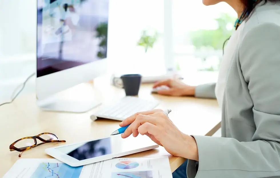 smal business owner working at a desk