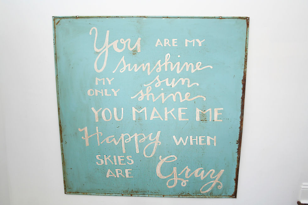 Vintage tin sign