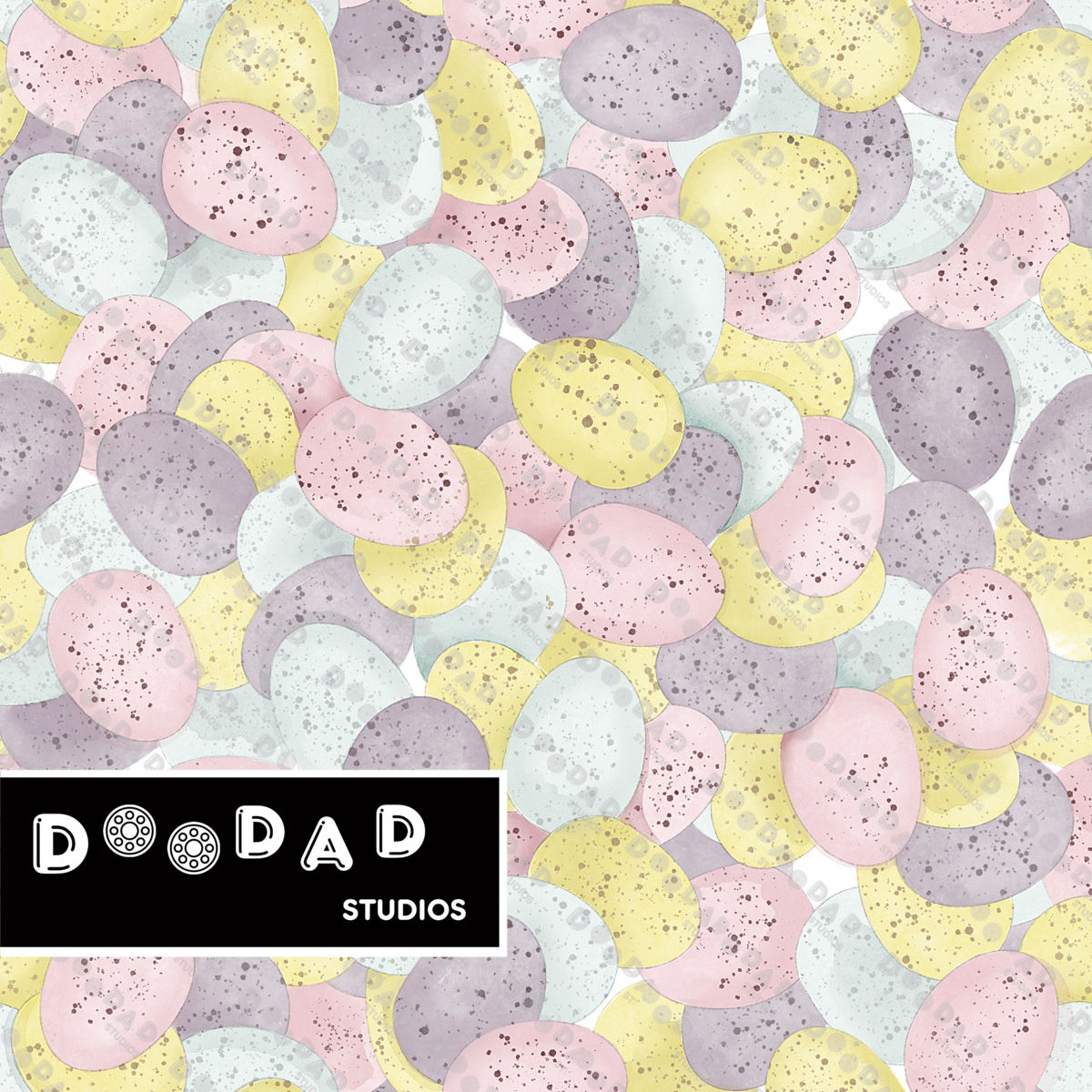 Watercolour Pastel Eggs | Digital Seamless Pattern | Instant Download |