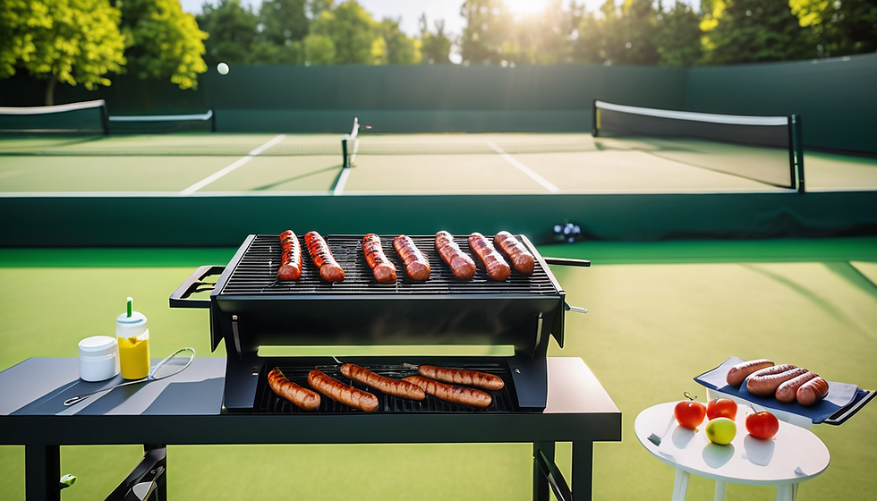 Sommerlicher Tennis-Grillabend