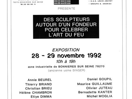"Des Sculpteurs autour d'un fondeur" - BONNIERES/SEINE