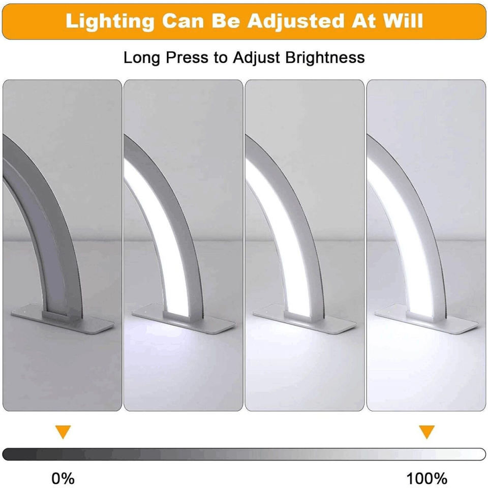 Thumbnail: Half Moon LED 48W, 3360 Lumen Manicure LED Light Nail Desk Lamp