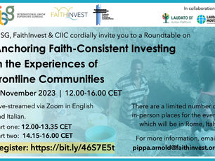 Nov 6 roundtable: FCI and the needs of frontline communities