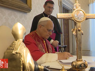 Pope Leo signs his first encyclical