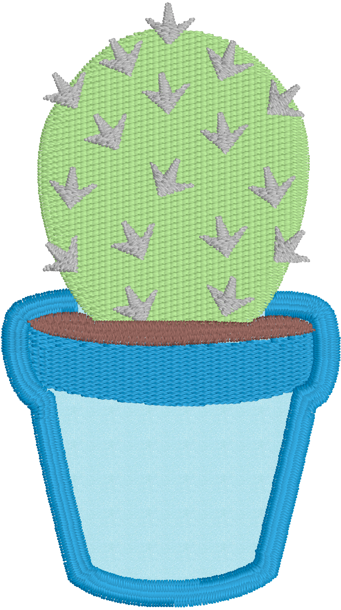 Round Cactus Applique