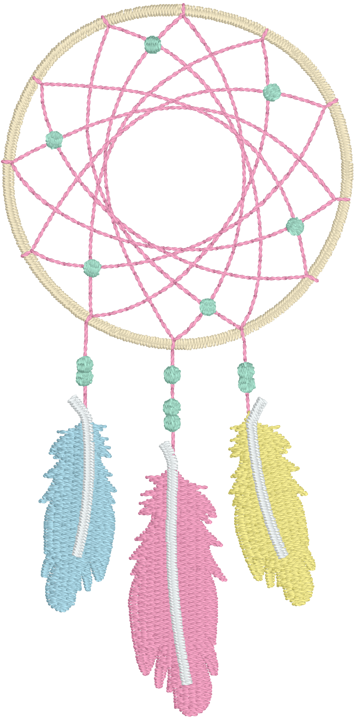 Dreamcatcher Fill Stitch Design