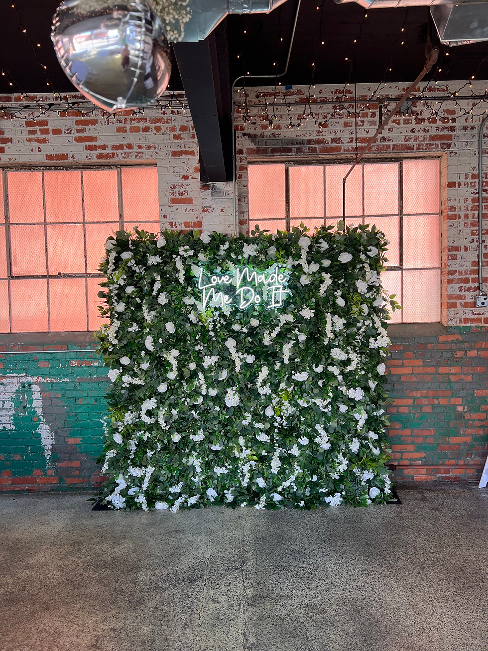 Thumbnail: "Lucky" Greenery + Flower Wall