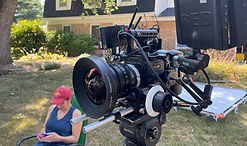 RED camera with wide angle lense