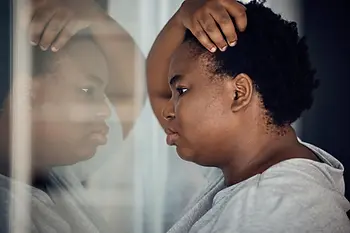 reflection-thinking-black-woman-with-depression-house-with-anxiety-mental-health-idea-window-anxiety-african-girl-person-with-vision-life-while-frustrated-from-mistake