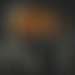 Abstract depiction of a silhouette in thought, highlighted by the bold orange letters "OCD" on the brain, with raised hands against a dark background.