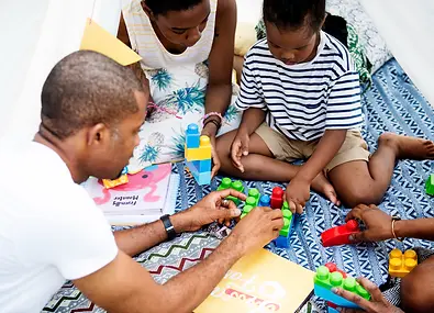 Group of parents and kids recieving ABA therapy at Providence Community ABA Stafford VA