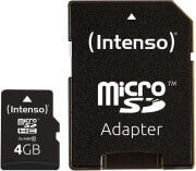 INTENSO 3413450 MICRO SDHC 4GB CLASS 10 WITH ADAPTER