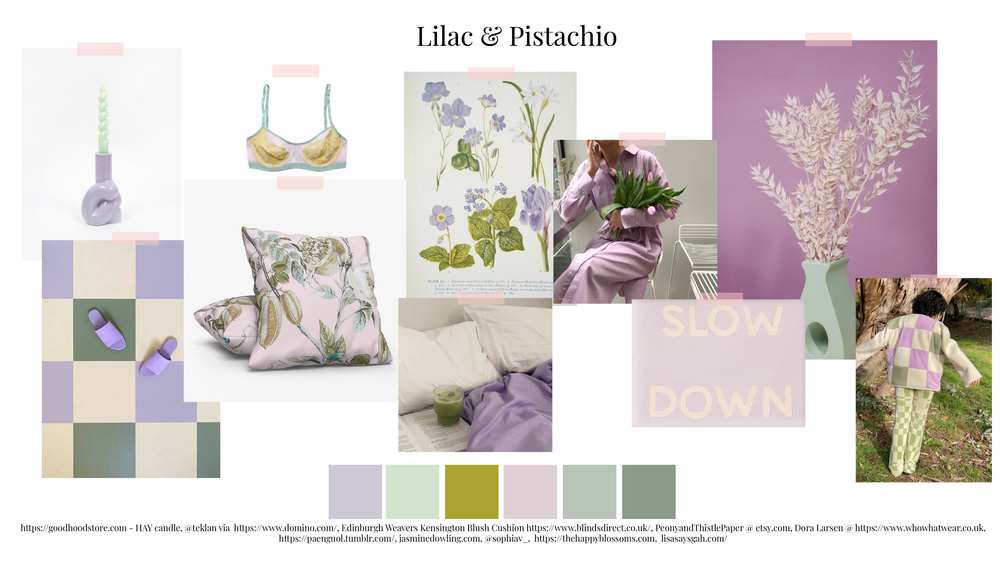Colour Combination Lilac & Pistachio