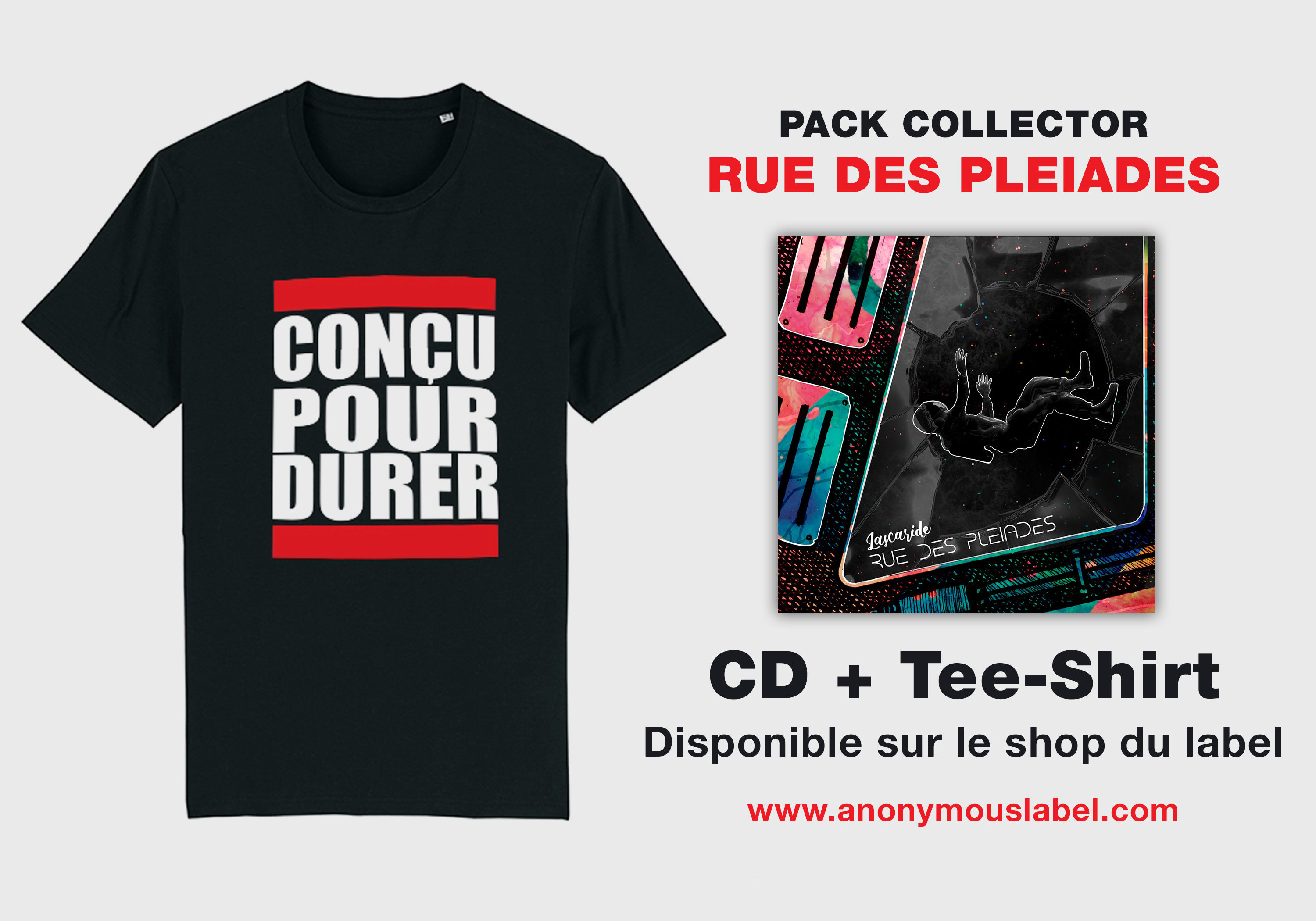 Pack (Cd + T-shirt) Rue de pléiades - Lascaride