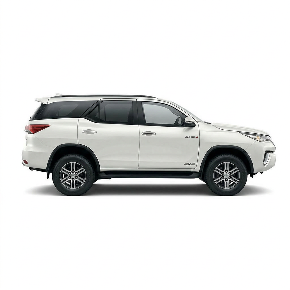 White Toyota Fortuner 4x4 