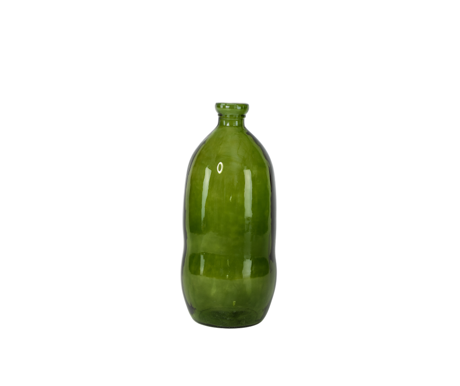 Große grüne Bodenvase