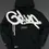 Thumbnail: Black Purple Men New Letter Oversized Hoodies Hip Hop Retro Loose Sport Pants