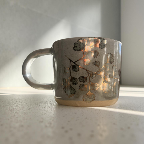 Gingko Mug | Tiffany Russell Pottery
