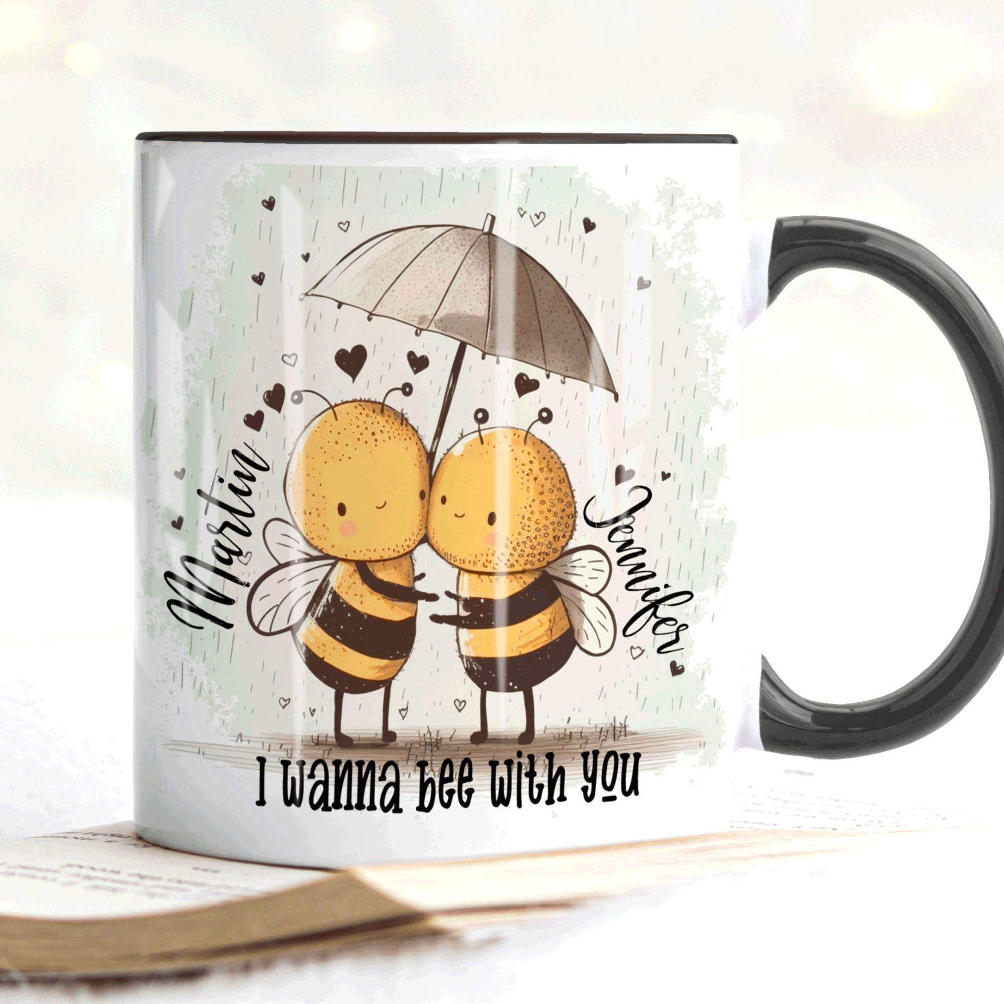 Personalised "I Wanna BEE With You" Cute Mug