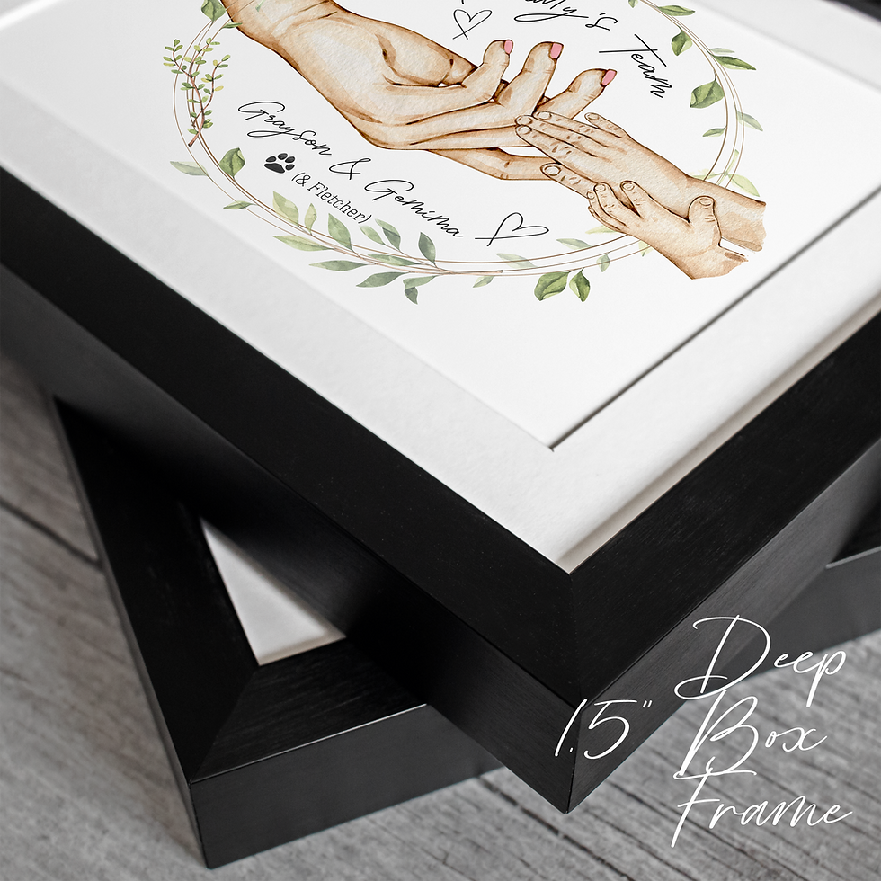 Thumbnail: Personalised Mum Fist Bump "Mummy's Team" Framed Gift