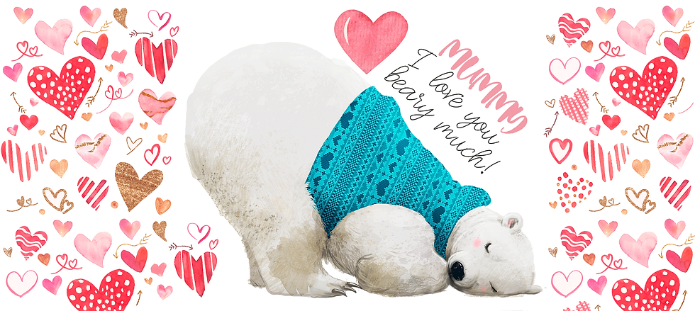 Thumbnail: Personalised MUMMY/MUM Cute Bear Mug