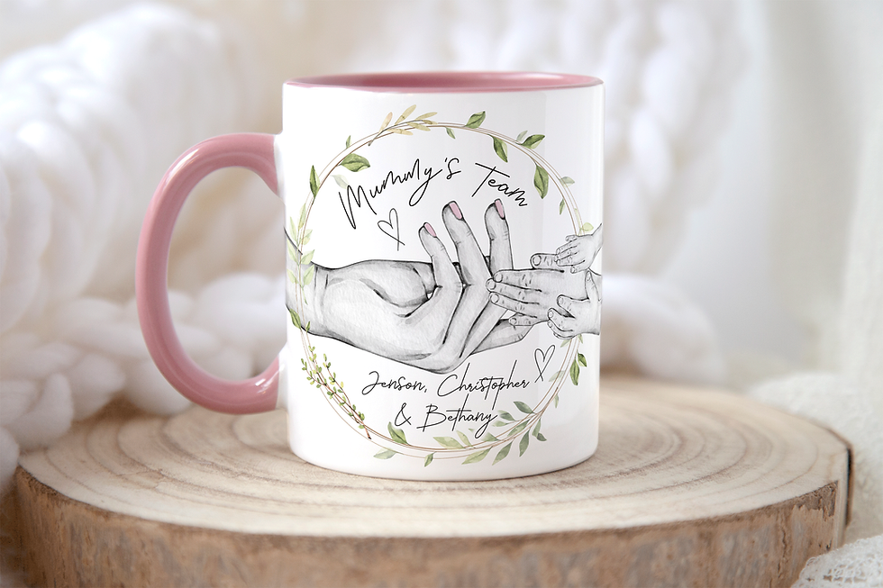 Thumbnail: PERSONALISED "Mummy's Team" Mug Gift