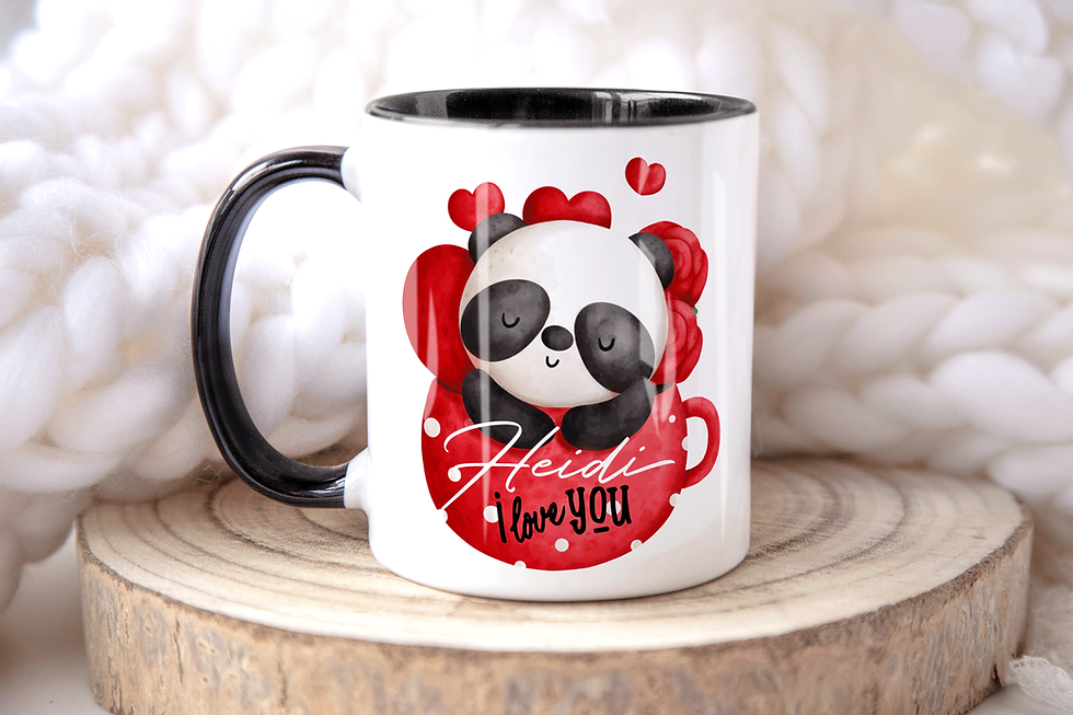 Thumbnail: Personalised "I Love You" Panda Mug