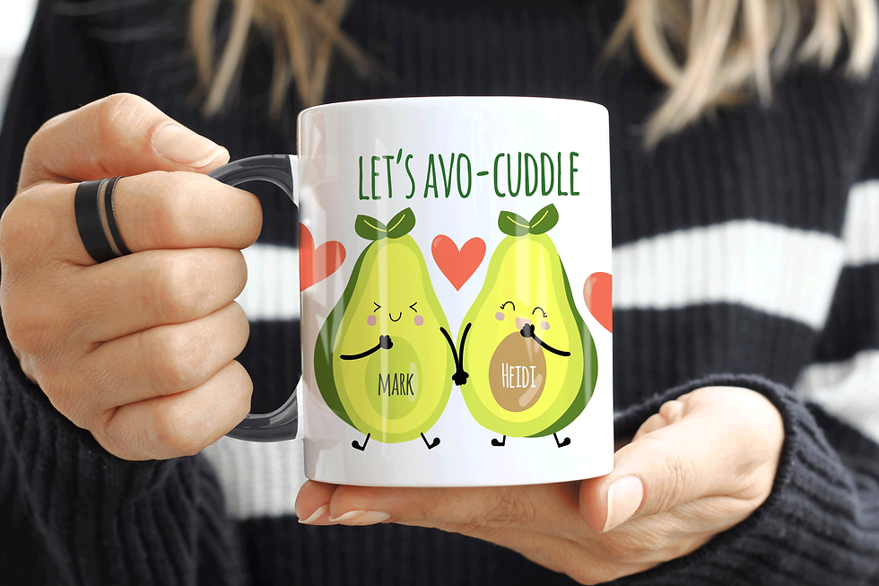 Thumbnail: Personalised "Let's Avo-Cuddle" Mug For Him
